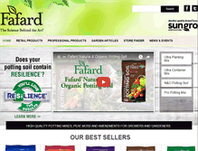Tablet Screenshot of fafard.com